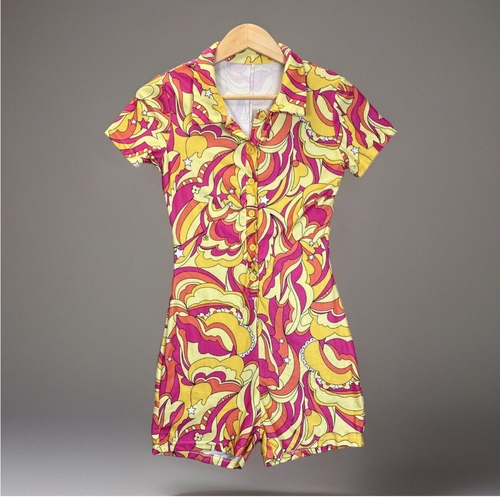 Floral 70s Inspired Romper